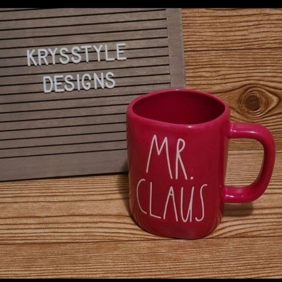 Rae Dunn Mr. Claus red large coffee mug, new without tags. - Picture 1 of 2